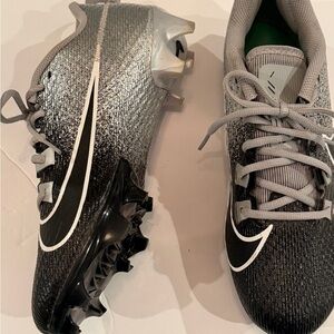 Nike Black and Grey Cleats Size 9